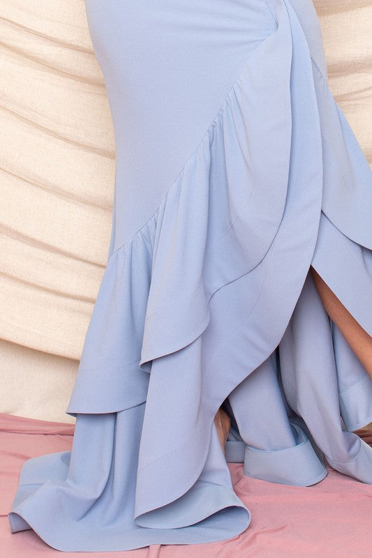 Haisley - Elegant Ruffle Maxi Dress for Women