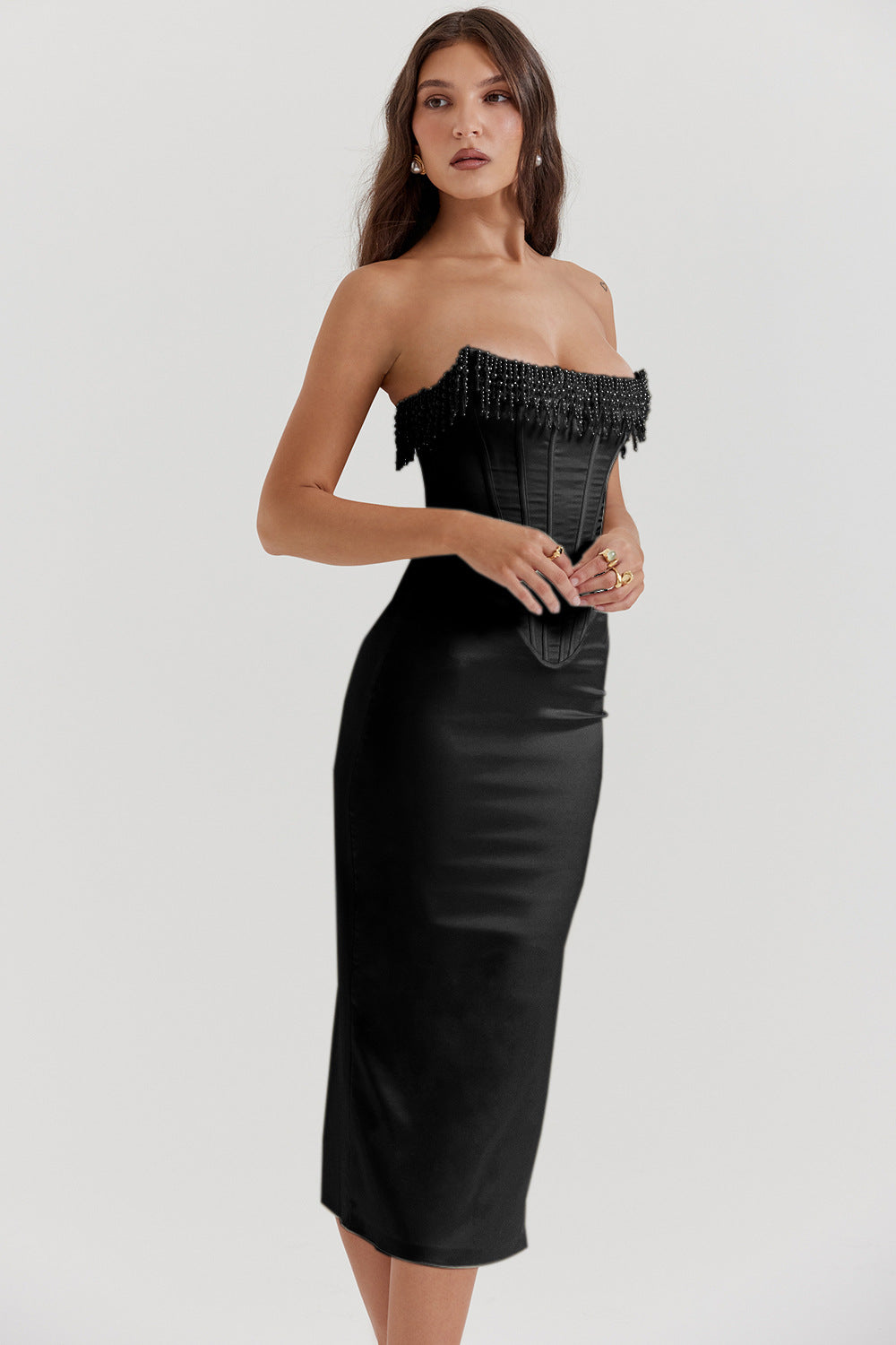 Oakley - Embellished Strapless Cocktail Dress for Women