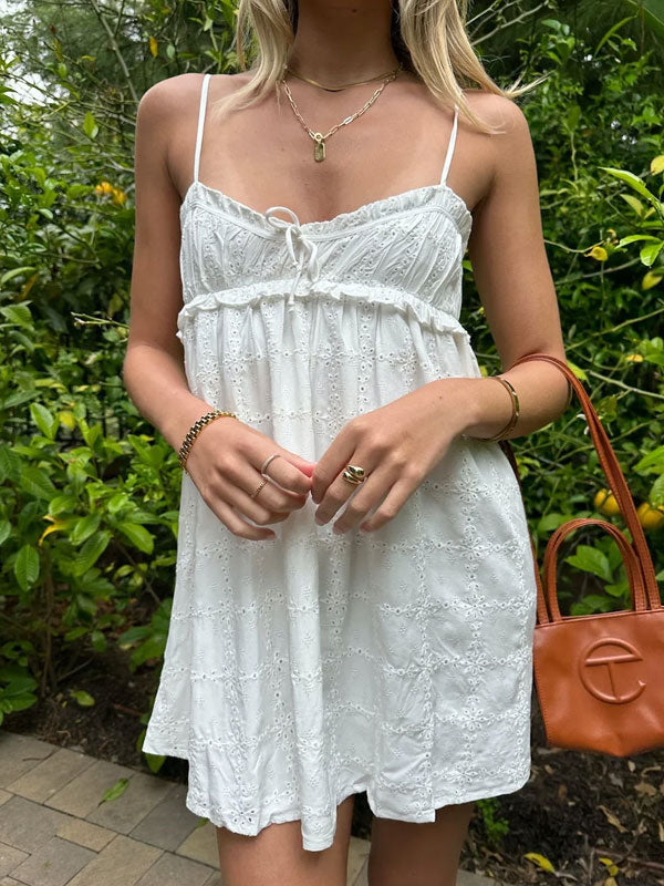 Zealyn - Elegant Ruched Summer Mini Dress for Women