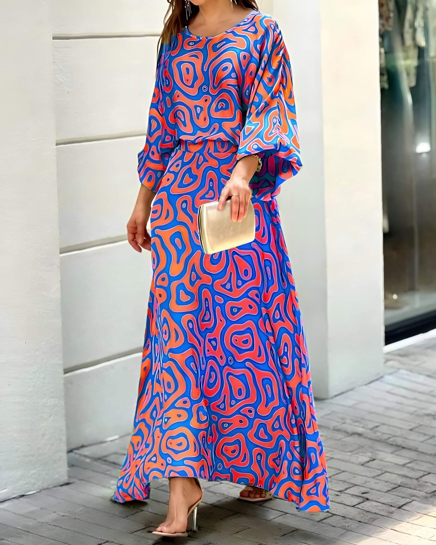 Emmeline - Lightweight Long Sleeve Maxi Dress for Women