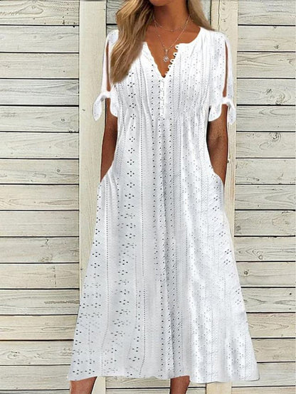 Antoinette - Midi Dress - Leisure - Material - Ideal for Summer