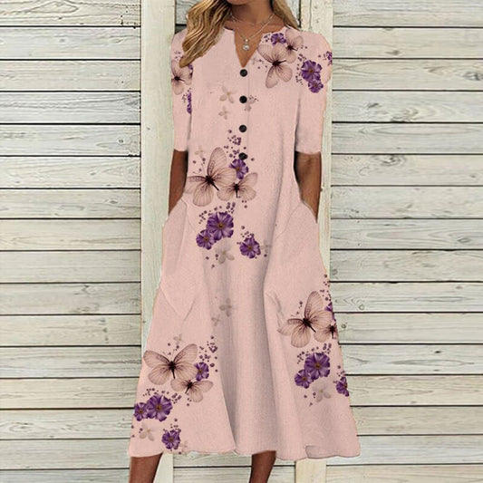 Antonia - Midi Dress - Boho - Timeless Style - Ideal for Summer