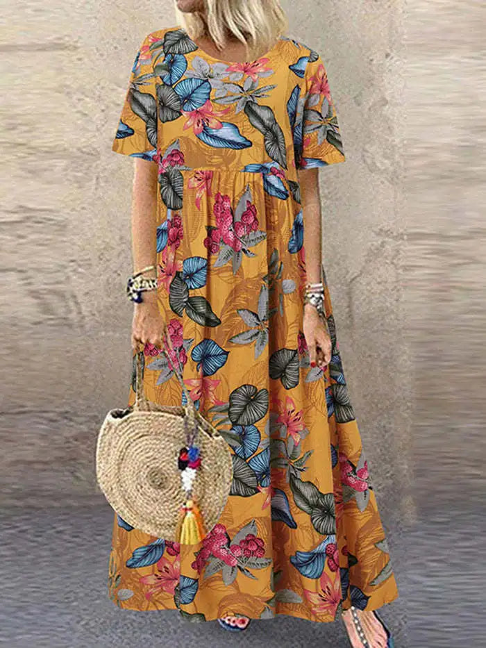 Anais - Maxi Dress - Boho - Material - Ideal for Summer