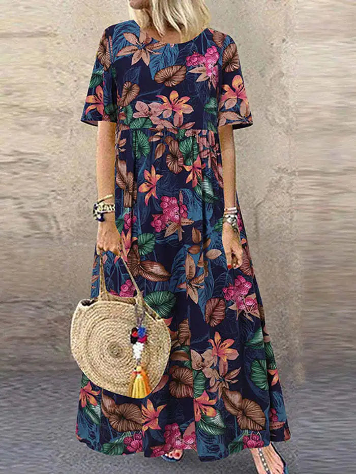 Anais - Maxi Dress - Boho - Material - Ideal for Summer