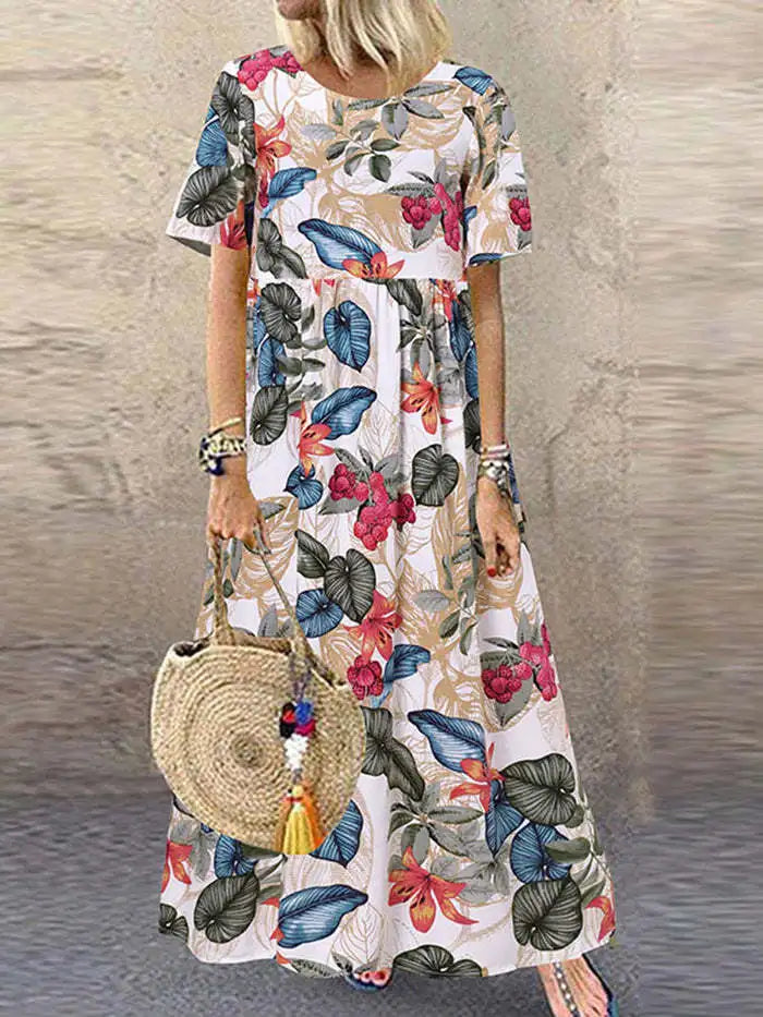 Anais - Maxi Dress - Boho - Material - Ideal for Summer
