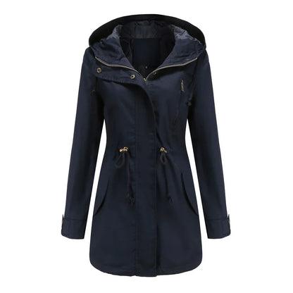 Classic Elegant Waterproof Outdoor Rain Jacket for Women | Great for Outdoor Activities