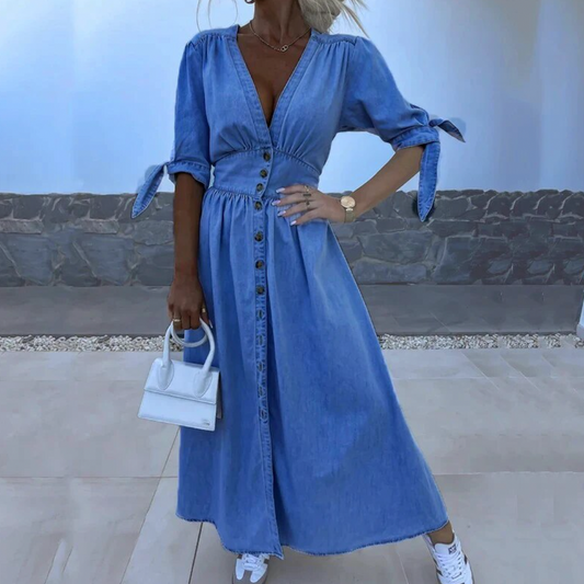 Gaia - Long Dress - Classic - Modern Style - Great for Casual Days