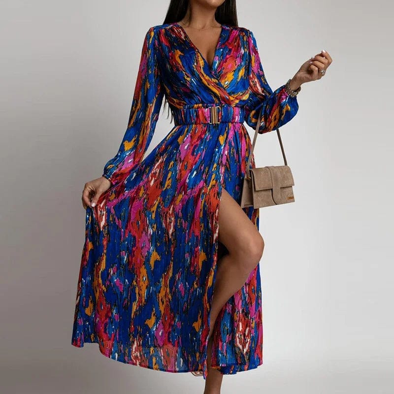Sylvia - Maxi Dress - Boho - Material - Ideal for Summer