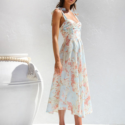 Lana - Midi Dress - Elegant - Fiber - Ideal for Summer