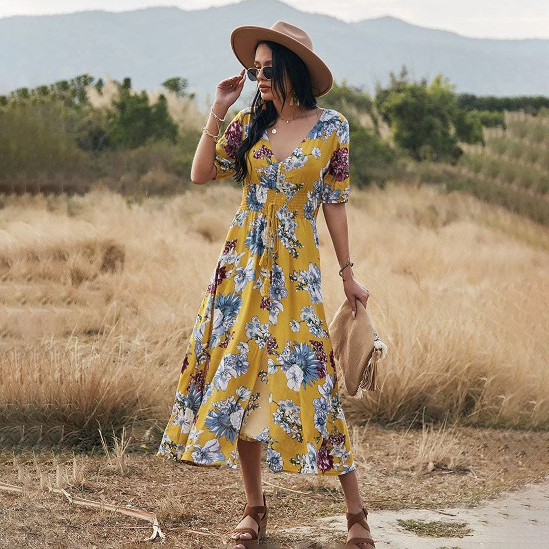 Emily - Maxi Dress - Chic - Fabric - Ideal for Summer