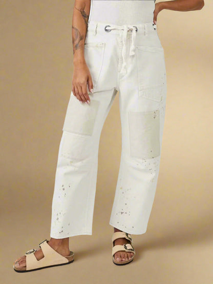 Zuri - Artistic Flowy Wide Leg Trousers for Women