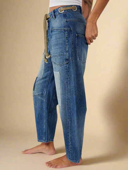 Zuri - Artistic Flowy Wide Leg Trousers for Women