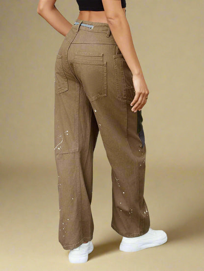 Zuri - Artistic Flowy Wide Leg Trousers for Women