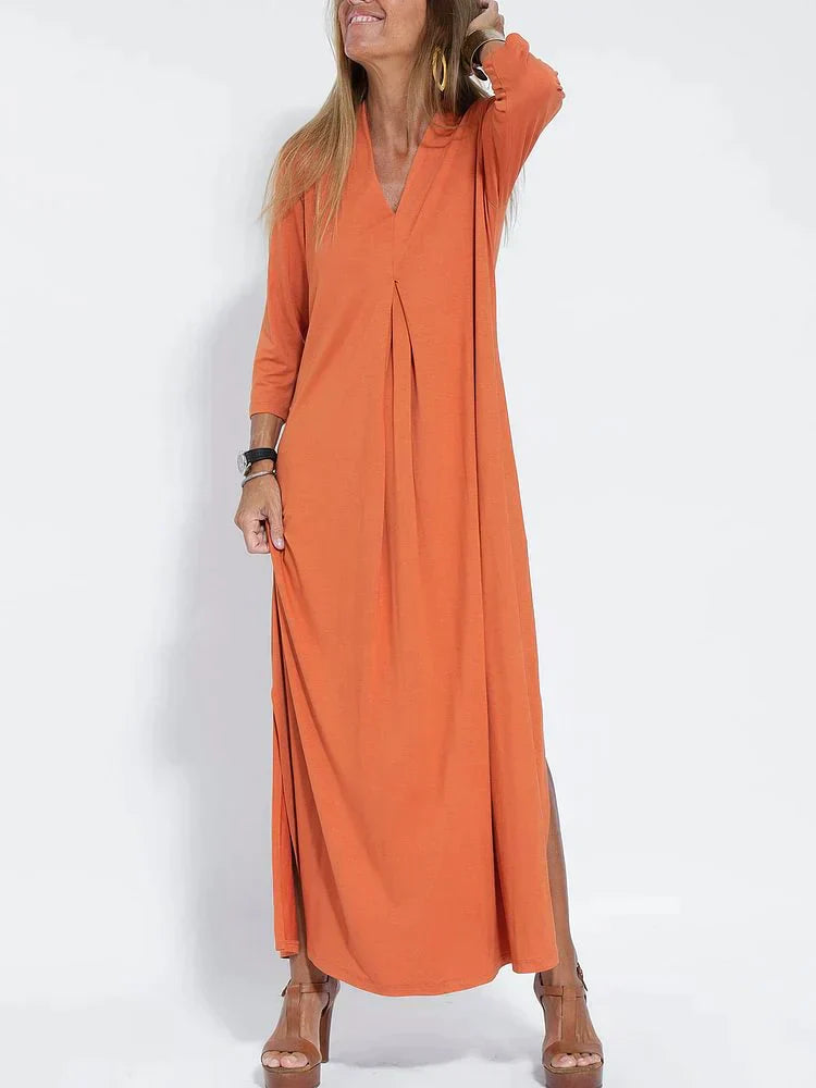Variant image for Women's Elegant Black Maxi Dress with Sophisticated Cut-8
