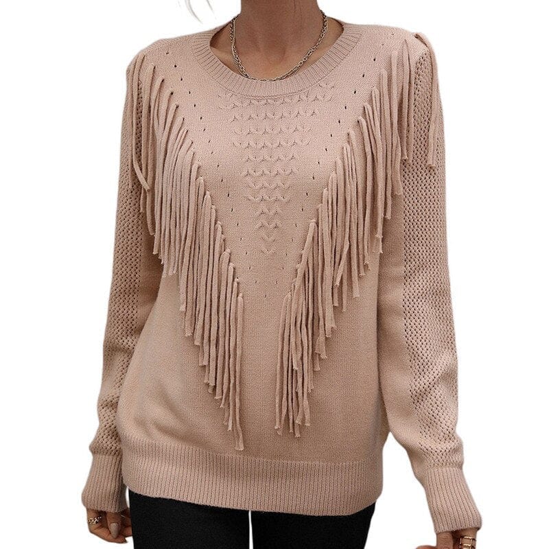 Natalie - Sweater with tassels - Chic - Ideal for autumn