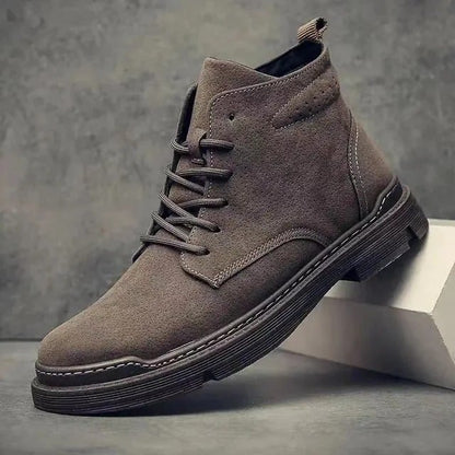 Men's Trendy Suede Chelsea Boots With Lace-Up Design | Great for Casual Days