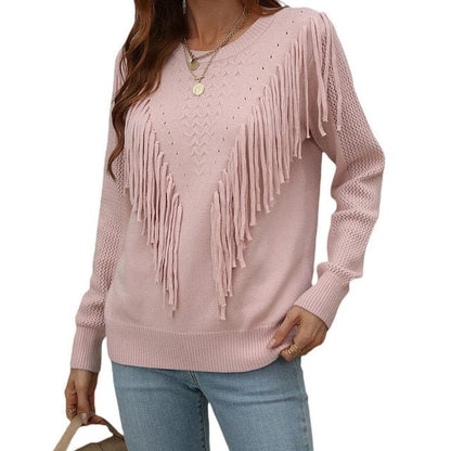 Natalie - Sweater with tassels - Chic - Ideal for autumn