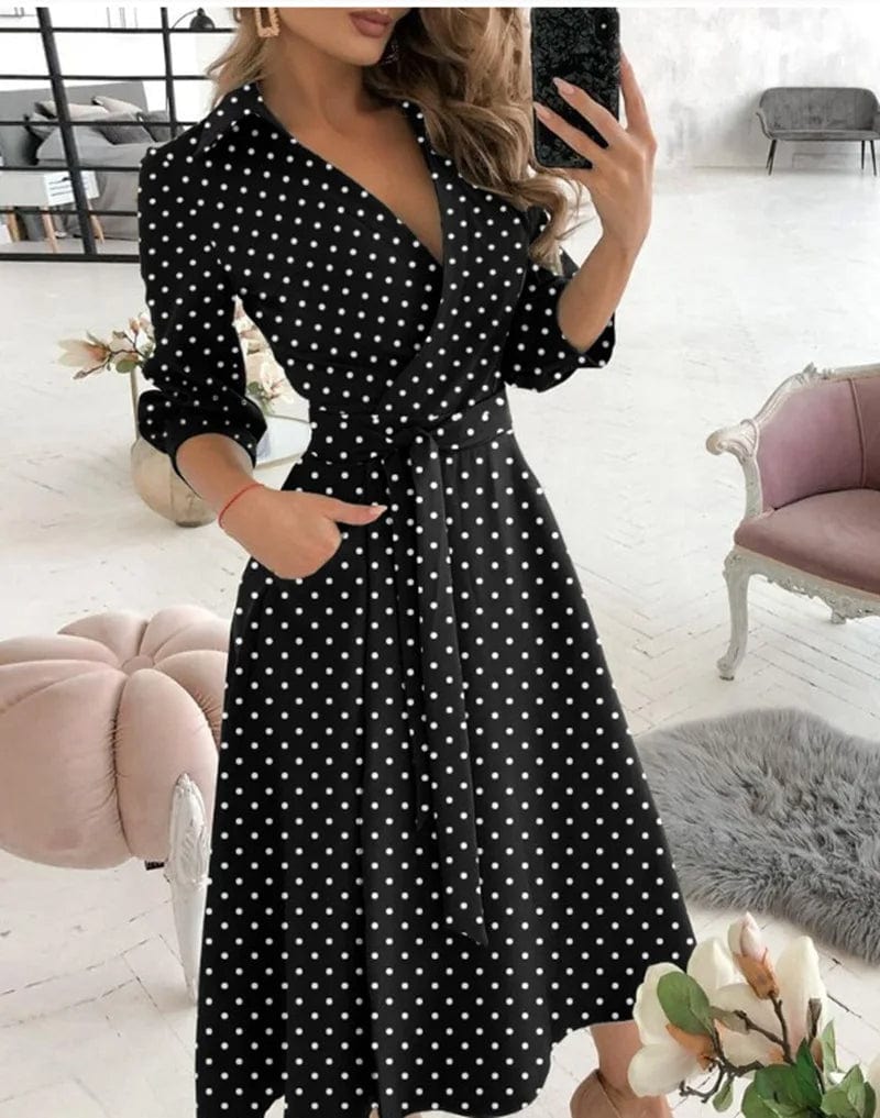 Lucy - Elegant Midi Dress - for Women | Great for Formal Occasions