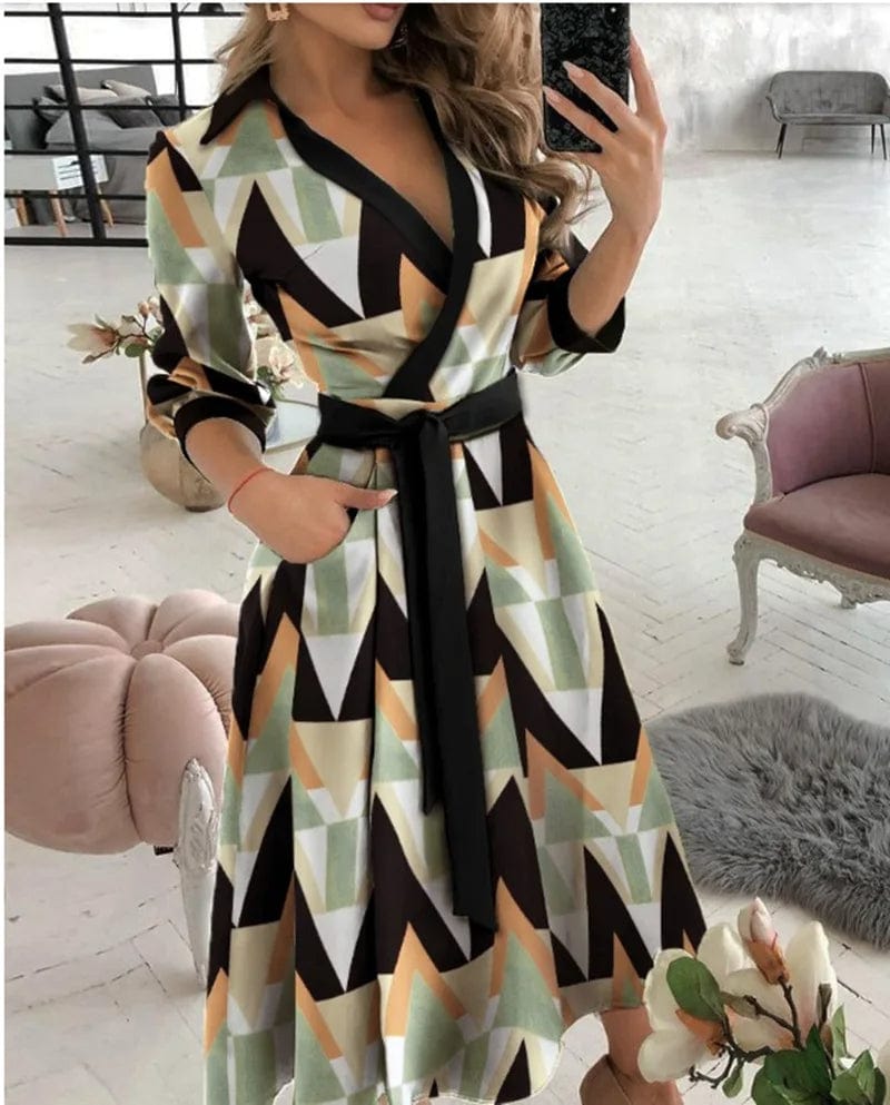 Lucy - Elegant Midi Dress - for Women | Great for Formal Occasions