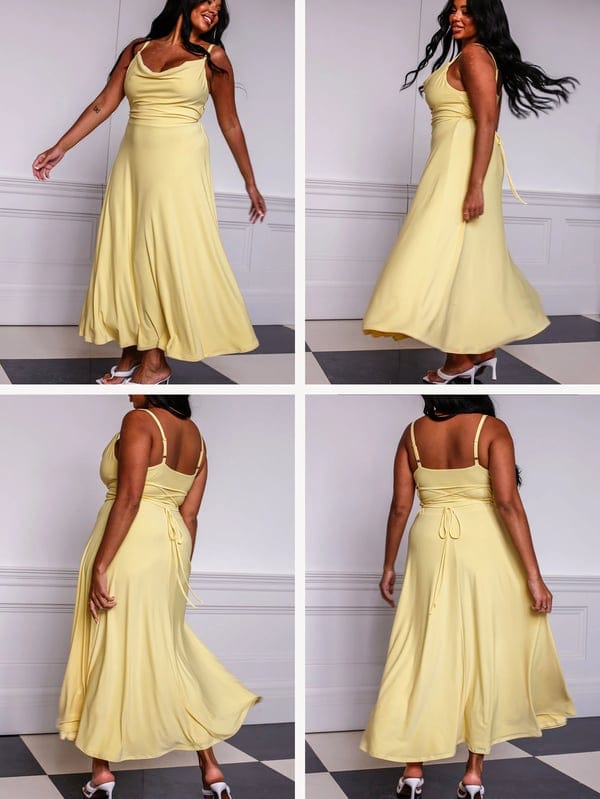 Yasmine - Maxi Dress - Elegant - Material - Great for Casual Days