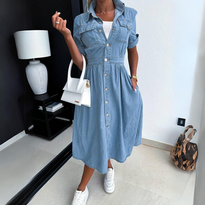 Tanya - Dress - Casual - Denim - For Everyday Use