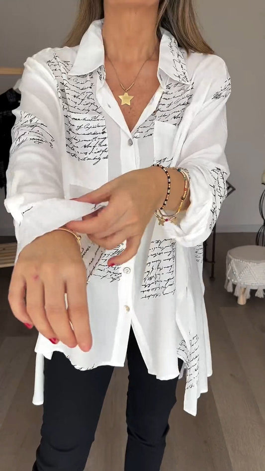 Mabel - Long-sleeved polo - Chic - Modern Style - Great for Casual Days
