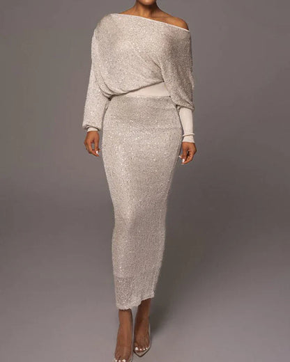 Women’s Sleeve Sequin Evening Dress | Ideal for Spring/Summer